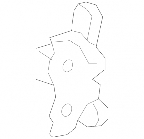 Upper front right door hinge for Toyota Prius 30 10-15