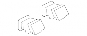 Nissan Leaf 11-17 center right air duct