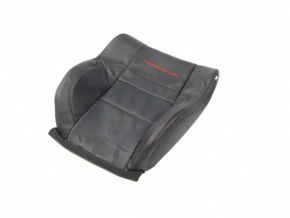 Jeep Grand Cherokee WK2 17-21 driver's seat back upholstery, black leather with red stitching, heated, ventilated Trailhawk