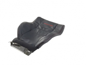 Jeep Grand Cherokee WK2 17-21 driver's seat back upholstery, black leather with red stitching, heated, ventilated Trailhawk