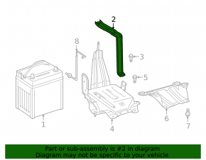 Battery mount Toyota Avalon 13-18 hybrid