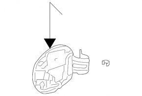 Fuel filler flap Nissan Murano z50 03-08