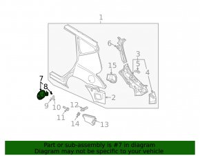 Fuel filler flap Nissan Murano z50 03-08