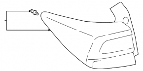 Light outer wing left Subaru Impreza 17-23 GK