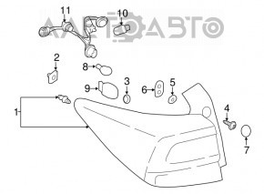 Light outer wing left Subaru Impreza 17-23 GK