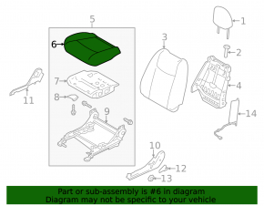 Nissan Leaf 11-12 driver's seat without airbag