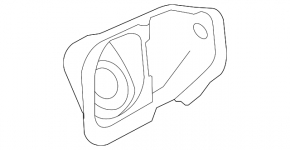 Fuel filler flap housing Ford Flex 09-19