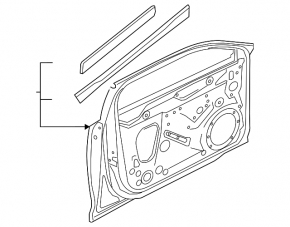 Front left door assembly Audi A4 B9 17-19 keyless, graphite LX7L,