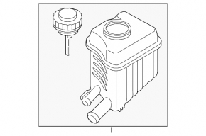 Power steering reservoir Porsche Cayenne 958 11-17