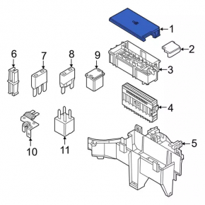 Ford Explorer 16-19 Underhood Fuse Box Cover