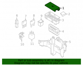 Ford Explorer 16-19 Underhood Fuse Box Cover
