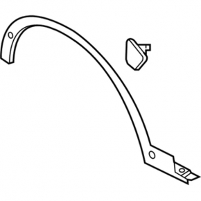 Front left wing arch trim Ford Escape MK3 17-19 rest for parking sensors