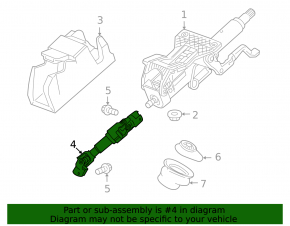 Chevrolet Volt 11-15 Steering Cardan Joint