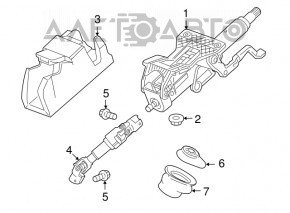 Chevrolet Volt 11-15 Steering Cardan Joint