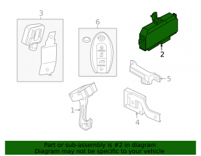 LIFEGATE POWER CONTROL MODULE Nissan Murano z52 15-