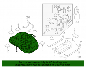 Kia Optima 16-20 Fuel Tank