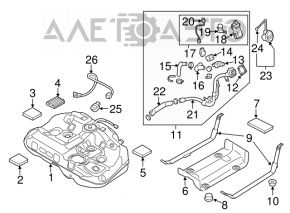 Kia Optima 16-20 Fuel Tank