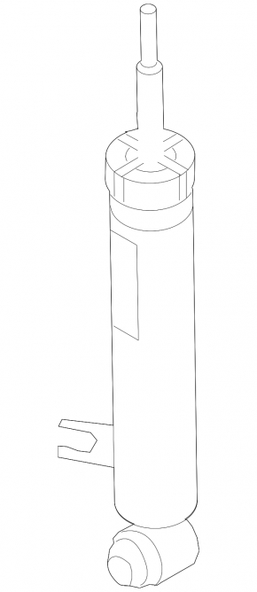 Rear left shock absorber BMW X6 E71 08-14