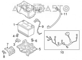 Battery tray Kia Sorento 16-20