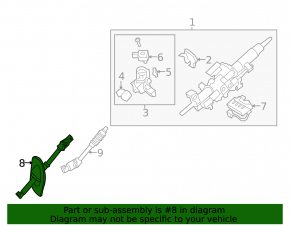 Upper steering shaft Toyota Sequoia 08-16