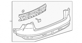 Bare rear bumper for the 19-23 Audi E-Tron