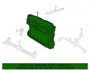 TV panel radiator VW Jetta 11-18 USA 2.0, 2.5, 1.8 broken
