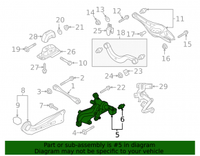 Rear right axle VW Golf 15-