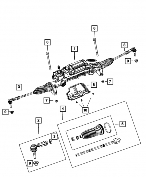 Steering rack Dodge Dart 13-16