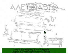 Left fog light plug Dodge Challenger 15-23 rest