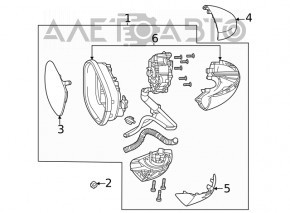 Mirror cover right Honda Civic XI FE/FL 22-