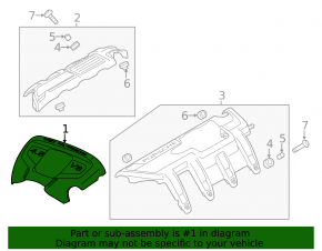 Front Engine Cover Porsche Panamera 10-16 4.8 V8