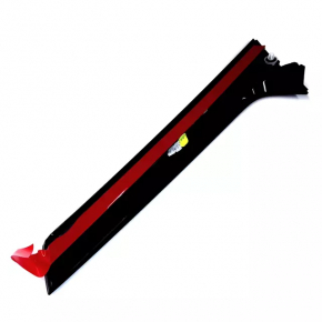 Rear spoiler, trunk lid, right trim, Audi Q5 80A 18-24, black gloss, scratches