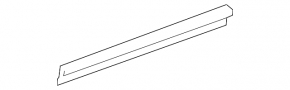 Door seal rear right Nissan Murano z52 15-24 lower