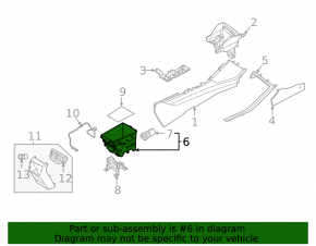 Kia K5 21-24 AWD Center Console Storage Box for USB