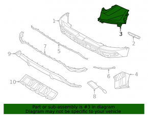 Rear bumper bare left side Hyundai Tucson 22-24
