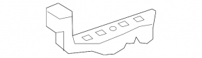 Front bumper mount on the left wing Audi A4 B9 17-19 broken mount