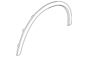 Front left arch trim Porsche Cayenne 958 11-17 narrow