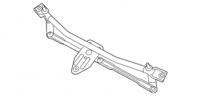 Windscreen wiper trapezoid with motor Kia Optima 11-15