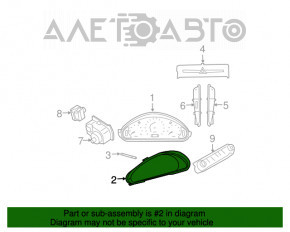 Mercedes W211 E550 Instrument Panel Frame USA