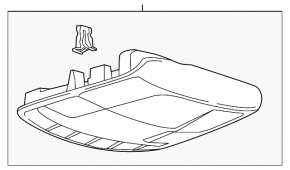 Front light for Ford Fusion mk5 13-16 gray without sunroof