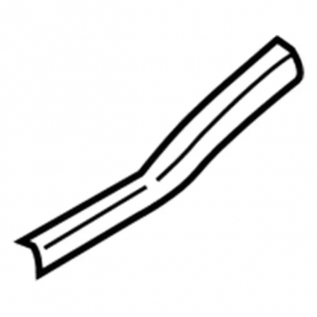Door sill outer rear left Lincoln Nautilus 19-23 black