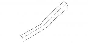 Door sill outer rear left Lincoln Nautilus 19-23 black