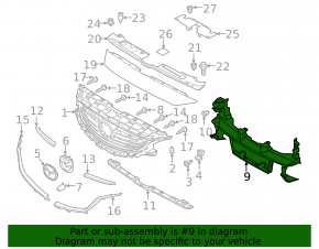 Bracket for cruise radar Mazda 6 13-21