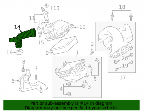 Air duct Mitsubishi Eclipse Cross 18-23