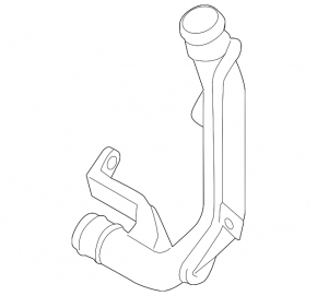 Intercooler pipe right for sensor VW Jetta 11-18 USA TDI