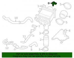 Left Boost Sensor Infiniti Q50 16-20 3.0T