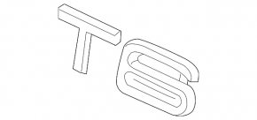Emblem inscription T6 tailgate Volvo XC90 16-22