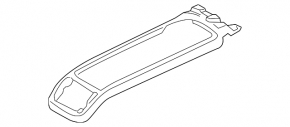 Upper center console trim Volvo XC60 18-23 gray