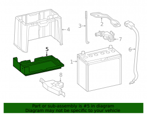 Battery platform Honda CRV 12-16