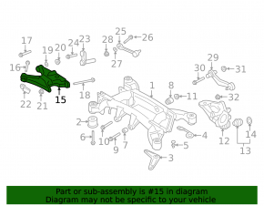 Lower rear right control arm BMW X5 X6 E70 E71 07-13